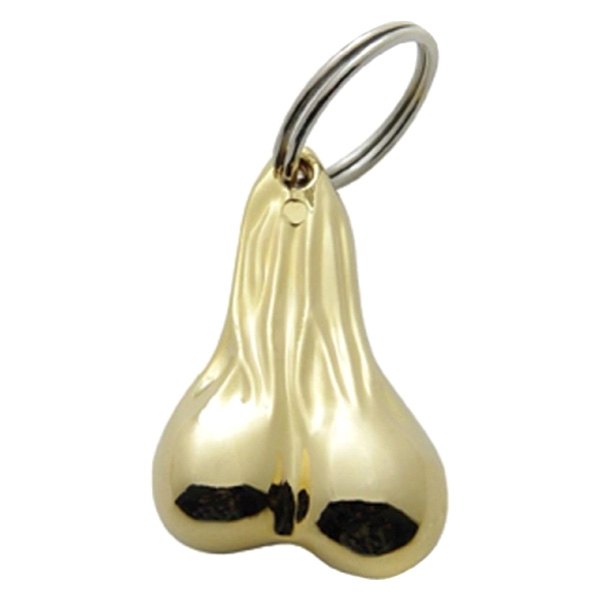 United Pacific® - Small Ball Novelty Gold Key Chain