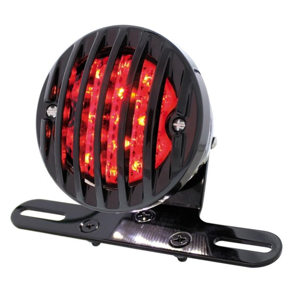 United Pacific® - LED Rear Tail Light with Black Grille Bezel