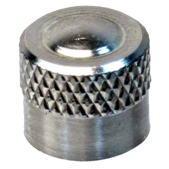 Uro Parts® - Silver Wheel Valve Stem Cap