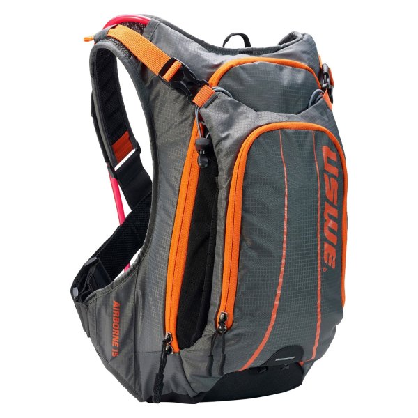 USWE® - Airborne 15 Hydration Pack (Gray/Orange)