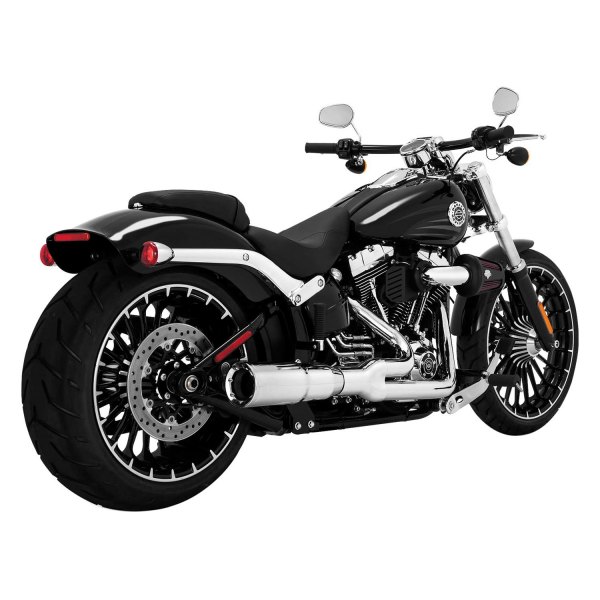  Vance & Hines® - 2-1 Chrome Hi-Output 2-into-1 Short Exhaust System On Vehicle