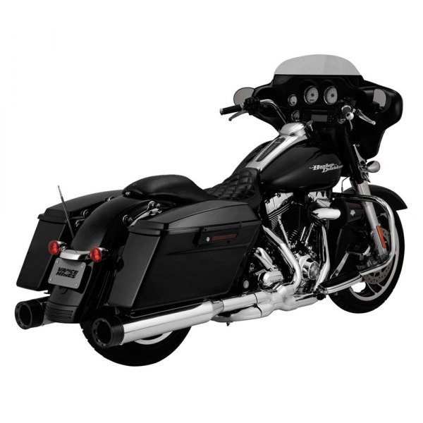 Vance & Hines® - Chrome Oversized 450 Destroyer Slip-On Exhaust System On Vehicle