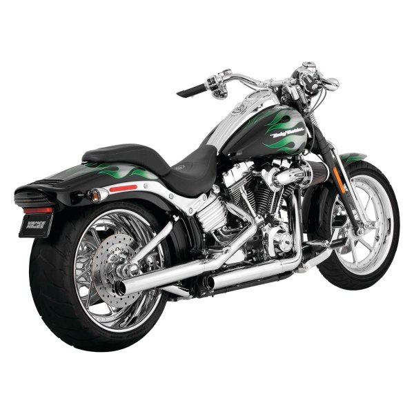  Vance & Hines® - 2-2 Chrome HS Straightshots Slip-On Exhaust System On Vehicle