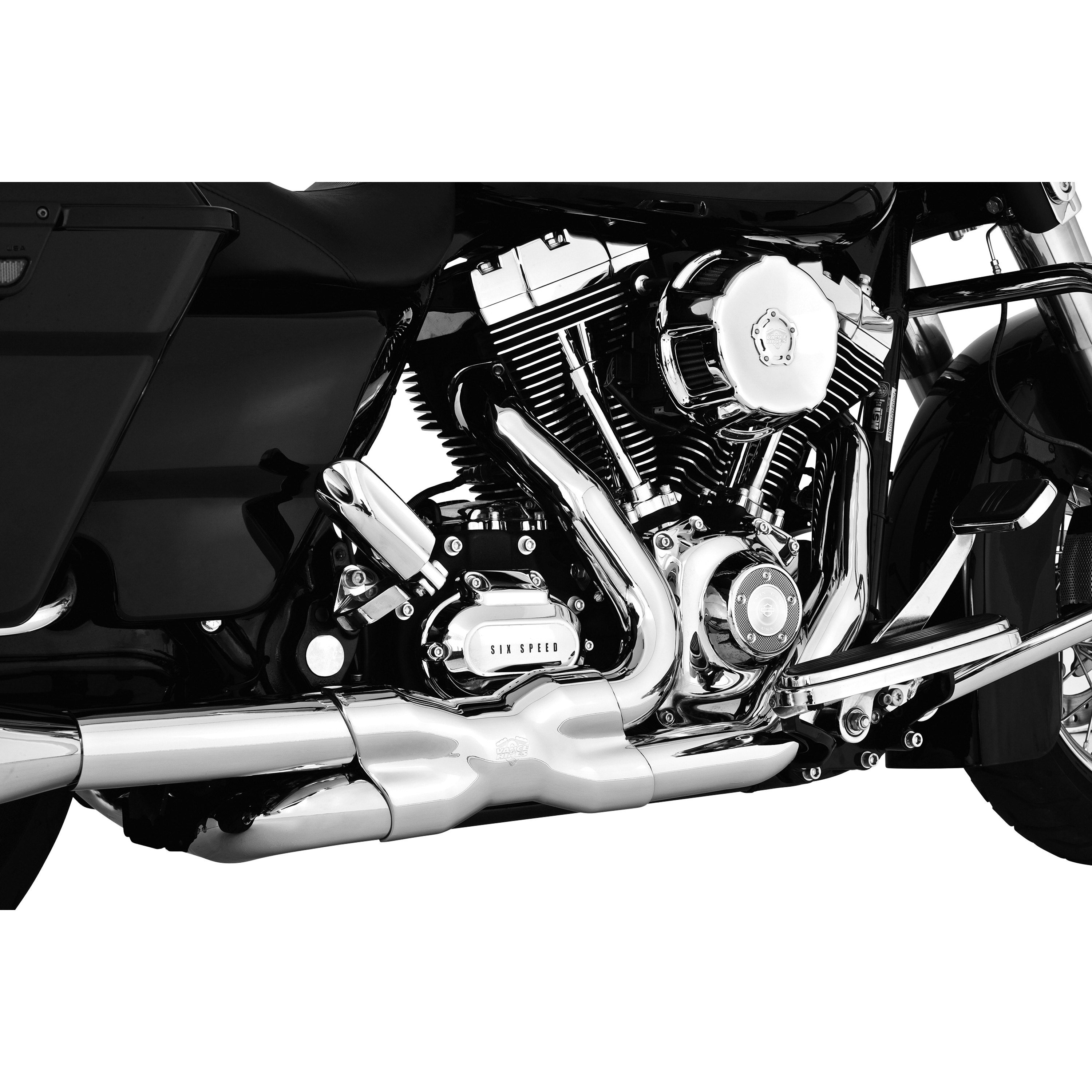 Vance & Hines® 16832 22 Chrome Power Duals Head Pipes