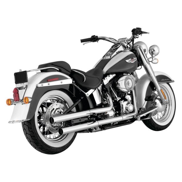  Vance & Hines® - 2-2 Chrome HS Straightshots Slip-On Exhaust System On Vehicle