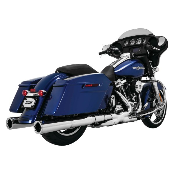  Vance & Hines® - 2-2 Chrome Power Duals Head Pipes On Vehicle