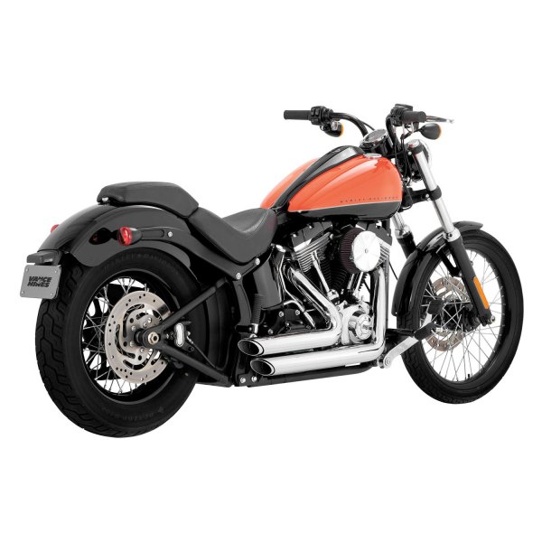  Vance & Hines® - Shortshots 2-2 Chrome Staggered Exhaust System On Vehicle