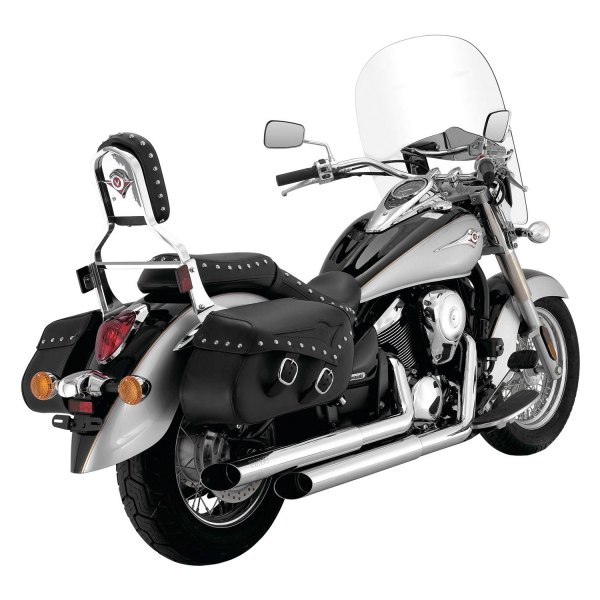  Vance & Hines® - Chrome Twin Slash Staggered Exhaust System On Vehicle