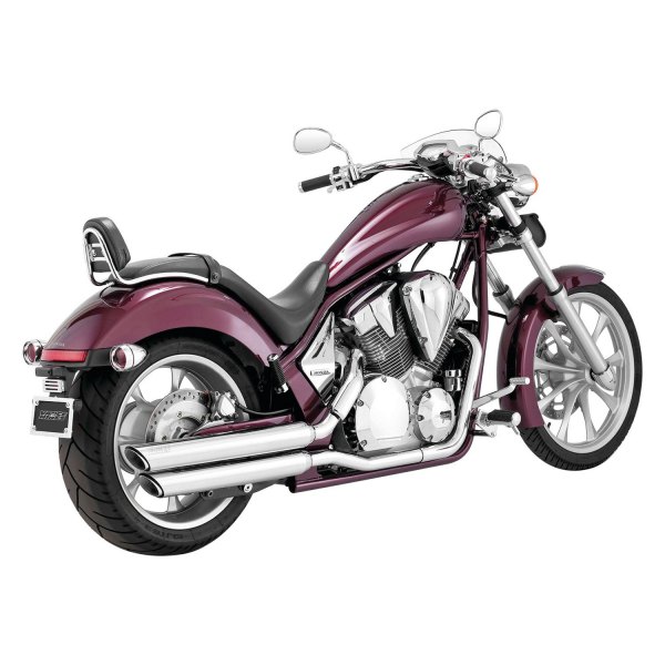  Vance & Hines® - 2-2 Chrome Twin Slash Power Chamber Equipped Slip-On Exhaust System On Vehicle