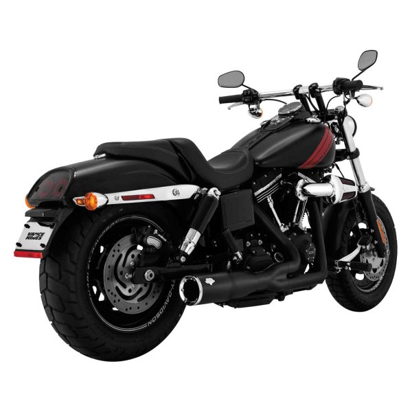 Vance & Hines® - 2-1 Black Hi-Output 2-into-1 Short Exhaust System On Vehicle