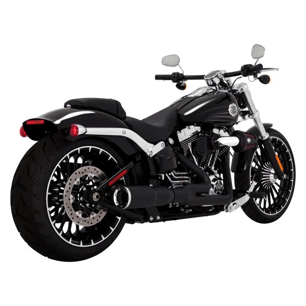  Vance & Hines® - 2-1 Black Hi-Output 2-into-1 Short Exhaust System On Vehicle