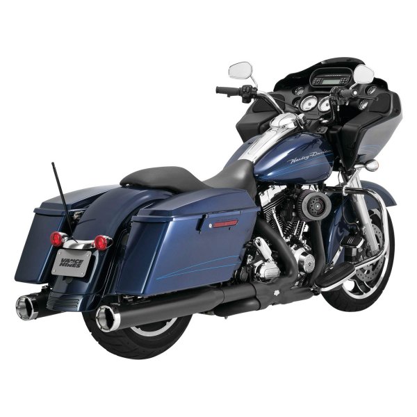 Vance & Hines® - Black Monster Round Slip-On Exhaust System On Vehicle