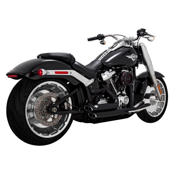  Vance & Hines® - Shortshots 2-2 Black Staggered Exhaust System On Vehicle