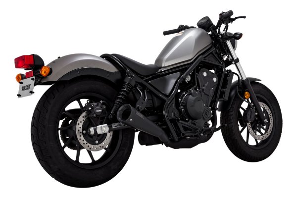 Vance & Hines® 48421 - Matte Black Upsweep Slip-On Exhaust System