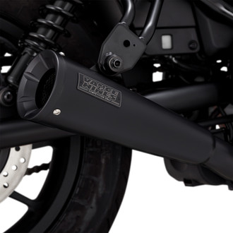 Vance & Hines® 48421 - Matte Black Upsweep Slip-On Exhaust System