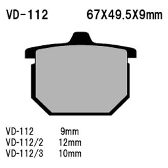Vesrah® - Front Organic Semi-Metallic Brake Pads
