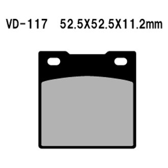 Vesrah® - Rear Organic Semi-Metallic Brake Pads