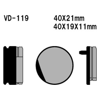 Vesrah® - Front Organic Semi-Metallic Brake Pads