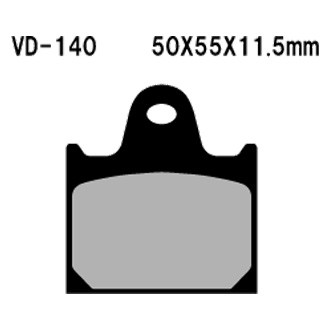Vesrah® - Rear Organic Semi-Metallic Brake Pads