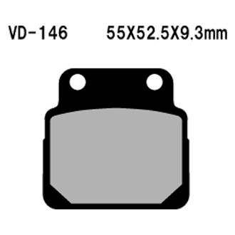 Vesrah® - Front Organic Semi-Metallic Brake Pads