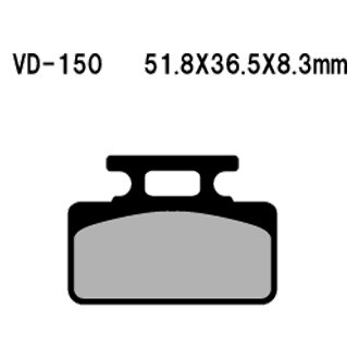 Vesrah® - Front Organic Semi-Metallic Brake Pads