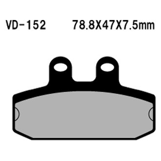 Vesrah® - Rear Organic Semi-Metallic Brake Pads