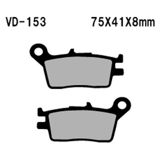 Vesrah® - Rear Organic Semi-Metallic Brake Pads