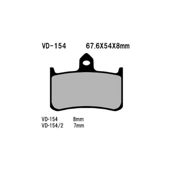 Vesrah® - Front Organic Semi-Metallic Brake Pads