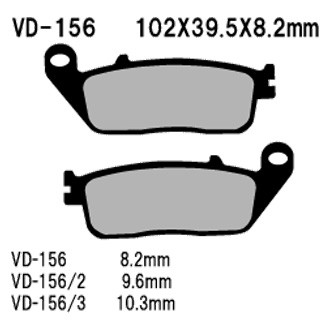 Vesrah® - Rear Organic Semi-Metallic Brake Pads