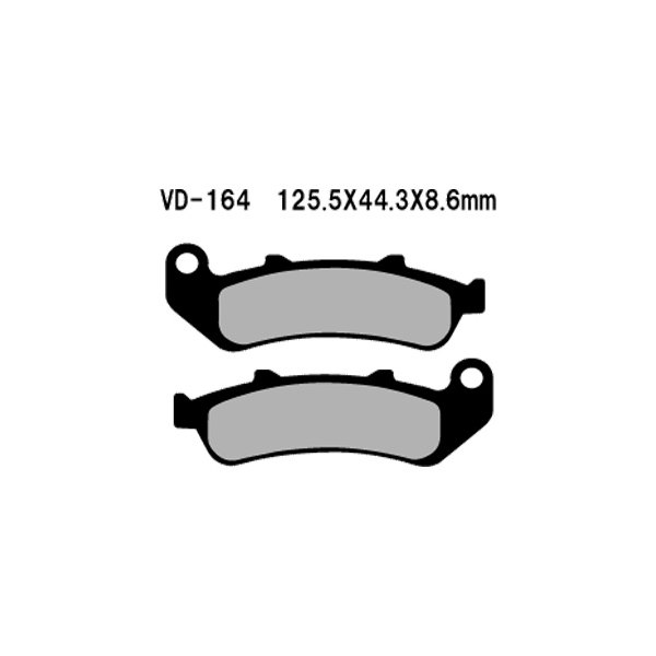 Vesrah® - Front Organic Semi-Metallic Brake Pads