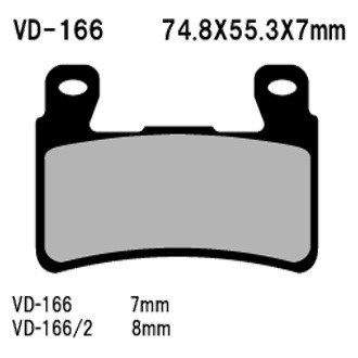 Vesrah® - Front Organic Semi-Metallic Brake Pads