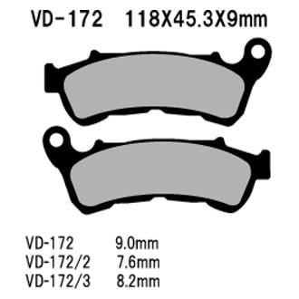 Vesrah® - Front Organic Semi-Metallic Brake Pads
