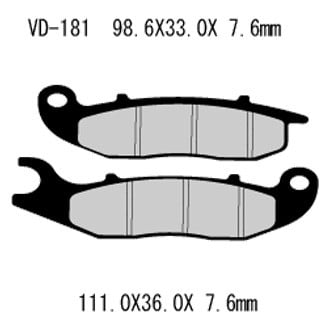 Vesrah® - Front Organic Semi-Metallic Brake Pads