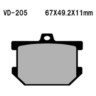 Vesrah® - Front Organic Semi-Metallic Brake Pads