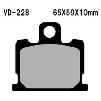 Vesrah® - Front Organic Semi-Metallic Brake Pads