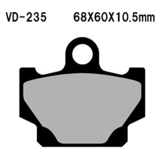 Vesrah® - Front Organic Semi-Metallic Brake Pads