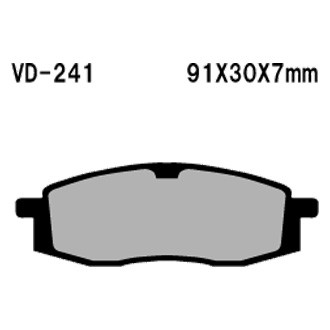 Vesrah® - Front Organic Semi-Metallic Brake Pads