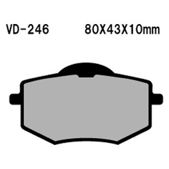 Vesrah® - Front Organic Semi-Metallic Brake Pads
