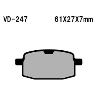 Vesrah® - Front Organic Semi-Metallic Brake Pads