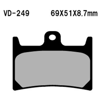 Vesrah® - Front Organic Semi-Metallic Brake Pads