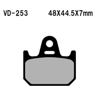 Vesrah® - Rear Organic Semi-Metallic Brake Pads