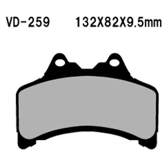 Vesrah® - Front Organic Semi-Metallic Brake Pads