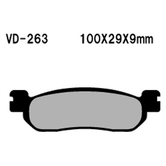Vesrah® - Front Organic Semi-Metallic Brake Pads
