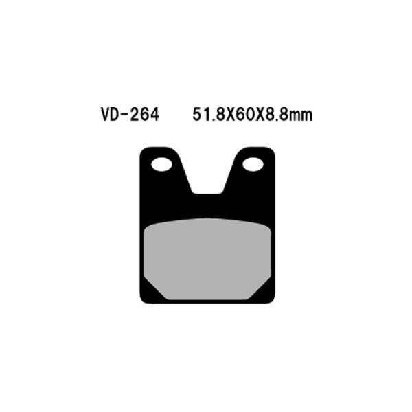 Vesrah® - Rear Organic Semi-Metallic Brake Pads