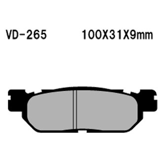 Vesrah® - Rear Organic Semi-Metallic Brake Pads