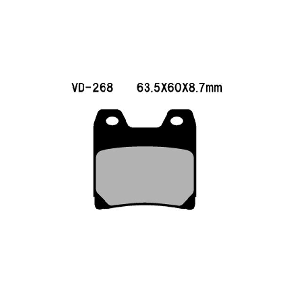 Vesrah® - Rear Organic Semi-Metallic Brake Pads