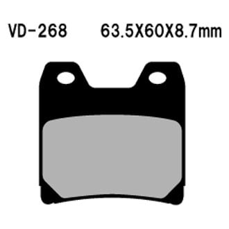 Vesrah® - Rear Organic Semi-Metallic Brake Pads