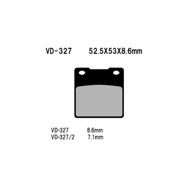 Vesrah® - Rear Organic Semi-Metallic Brake Pads