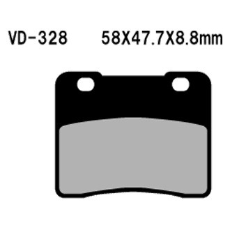 Vesrah® - Front Organic Semi-Metallic Brake Pads