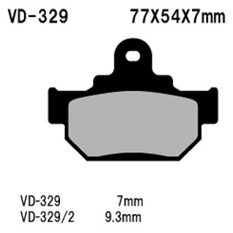 Vesrah® - Front Organic Semi-Metallic Brake Pads